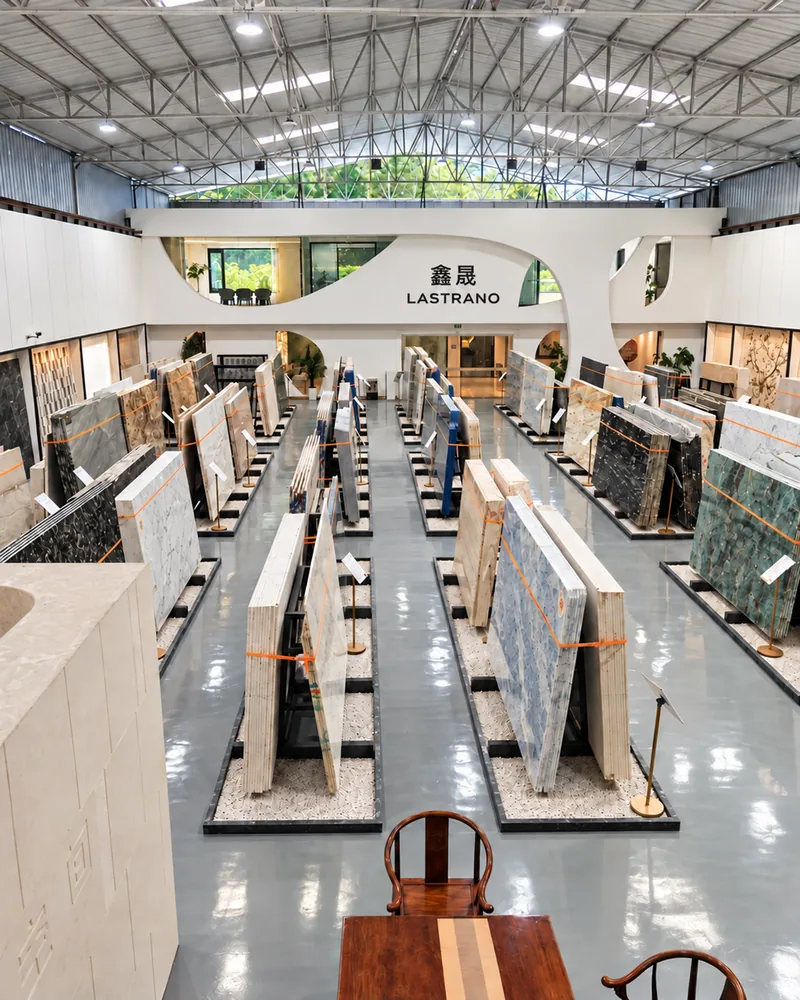 LASTRANO building, showroom and materials